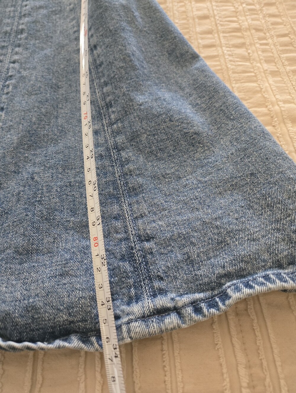 Abercrombie & Fitch Mila Mini Dress | Denim | Medium Tall - Picture 7 of 8